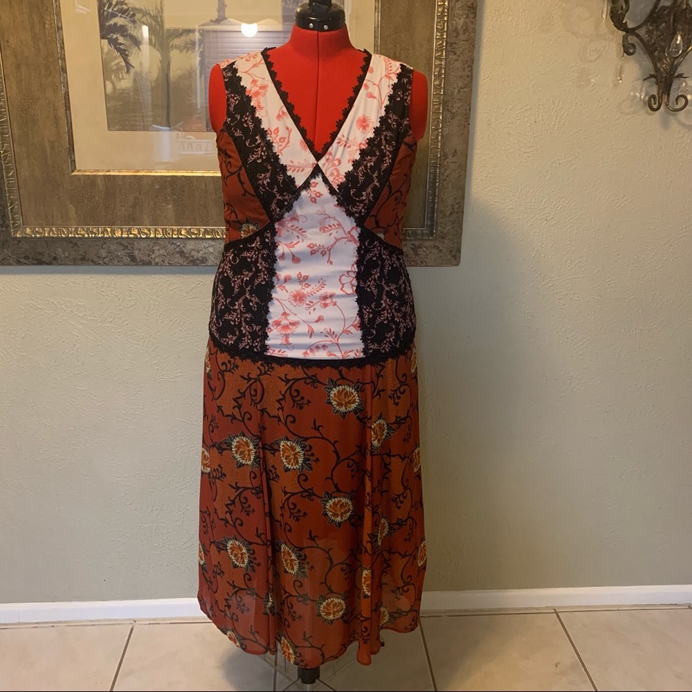 EShakti Multi-patterned Dress